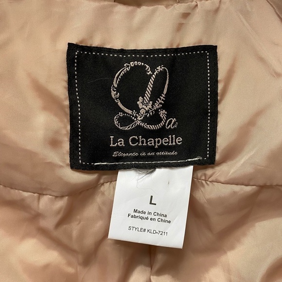 LA Chapelle Rose Pink Puffer Coat - Picture 8 of 8